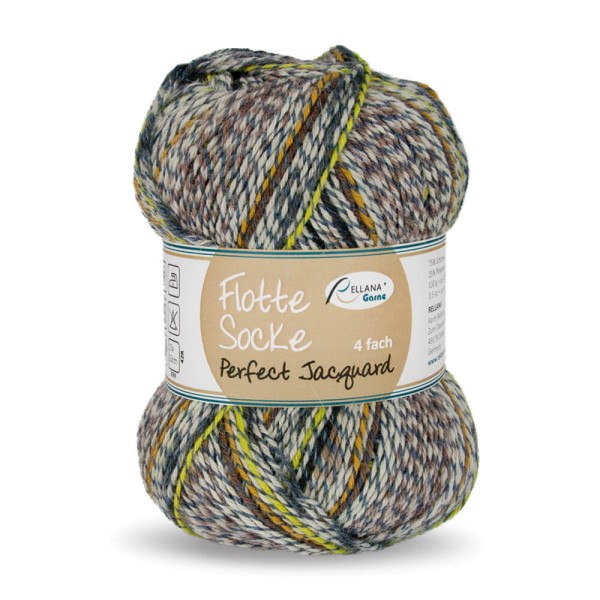 Rellana Flotte Socke Perfect Jacquard Sockenwolle 4-fädig