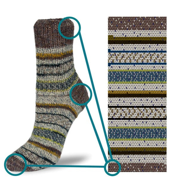 Rellana Flotte Socke Perfect Jacquard Sockenwolle 4-fädig