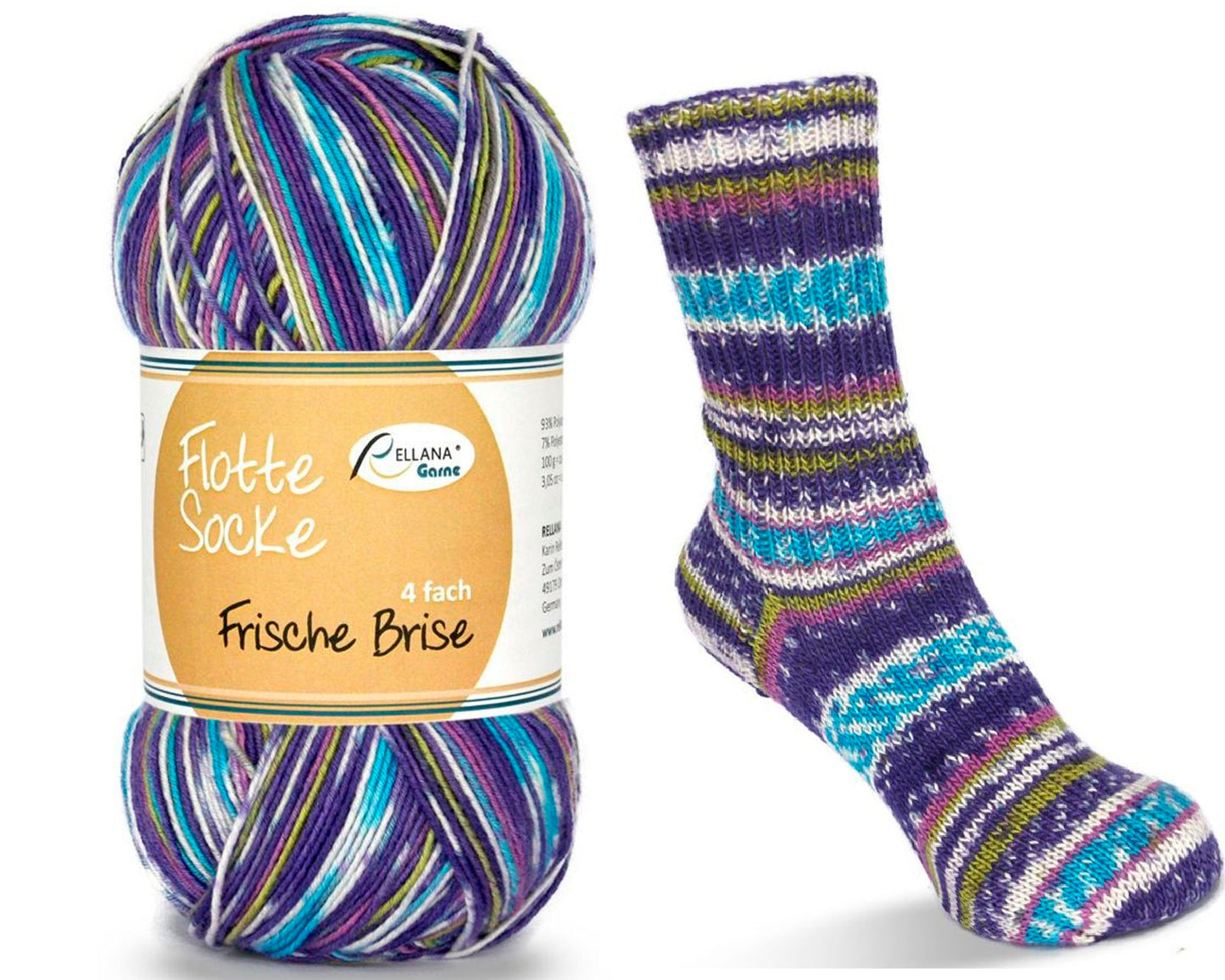 Rellana Flotte Socke Frische Briese Sockenwolle