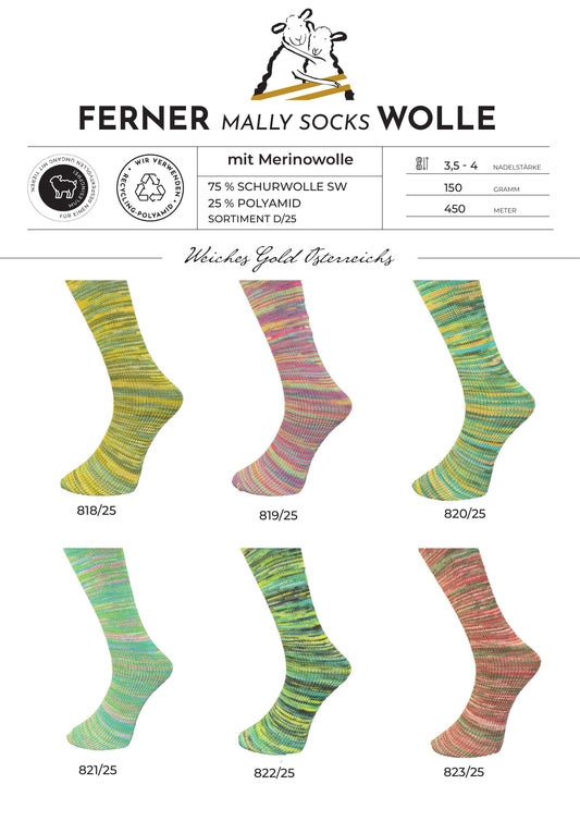 Ferner Wolle Mally Socks D/25