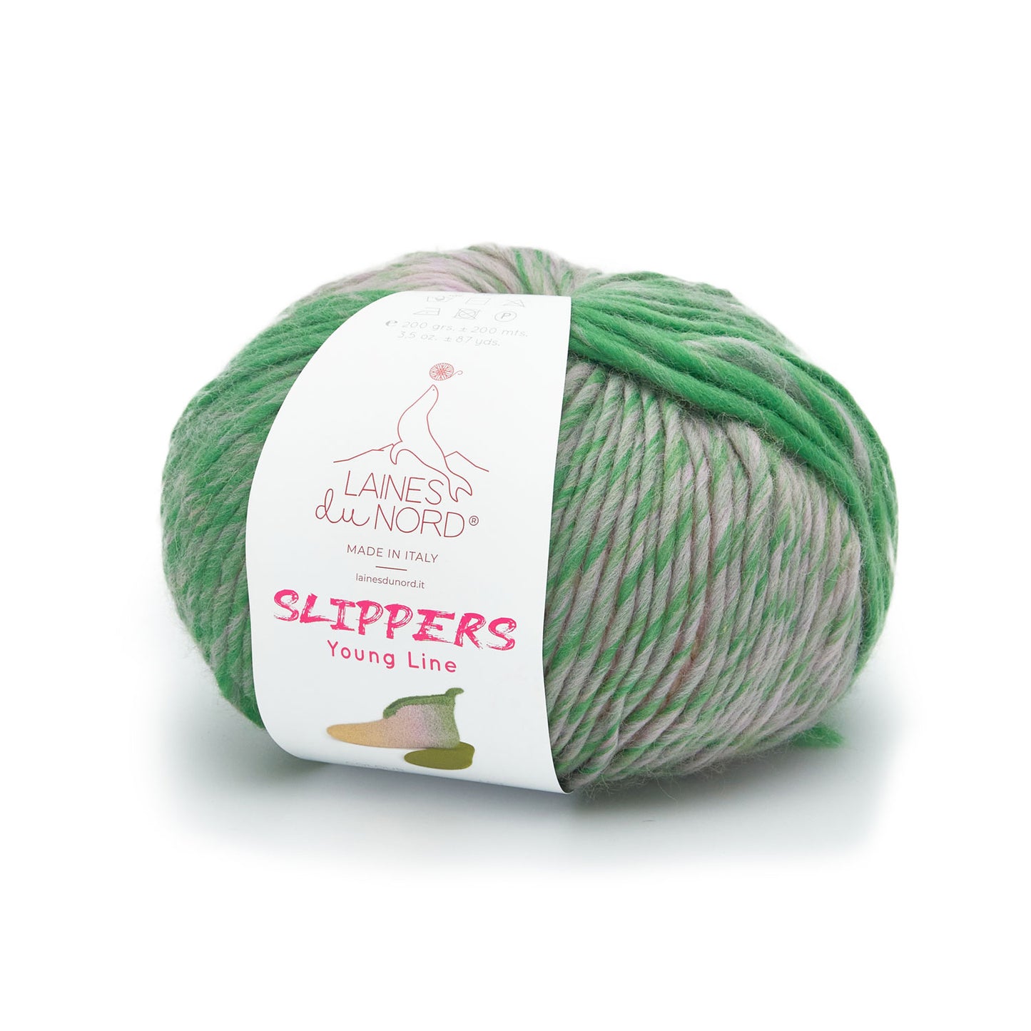 Laines du NORD Slippers Filzwolle 200 g