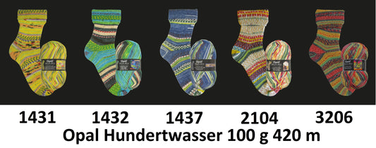 Opal Hundertwasser Sockenwolle 4-fädrig