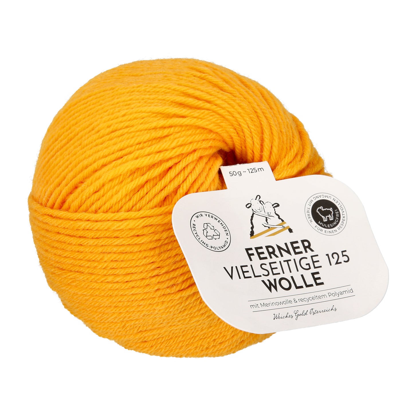 Ferner Wolle Lungauer Vielseitige 125 75 % Merino, 25 % Polyamid Socken und Pulloverwolle 50 g