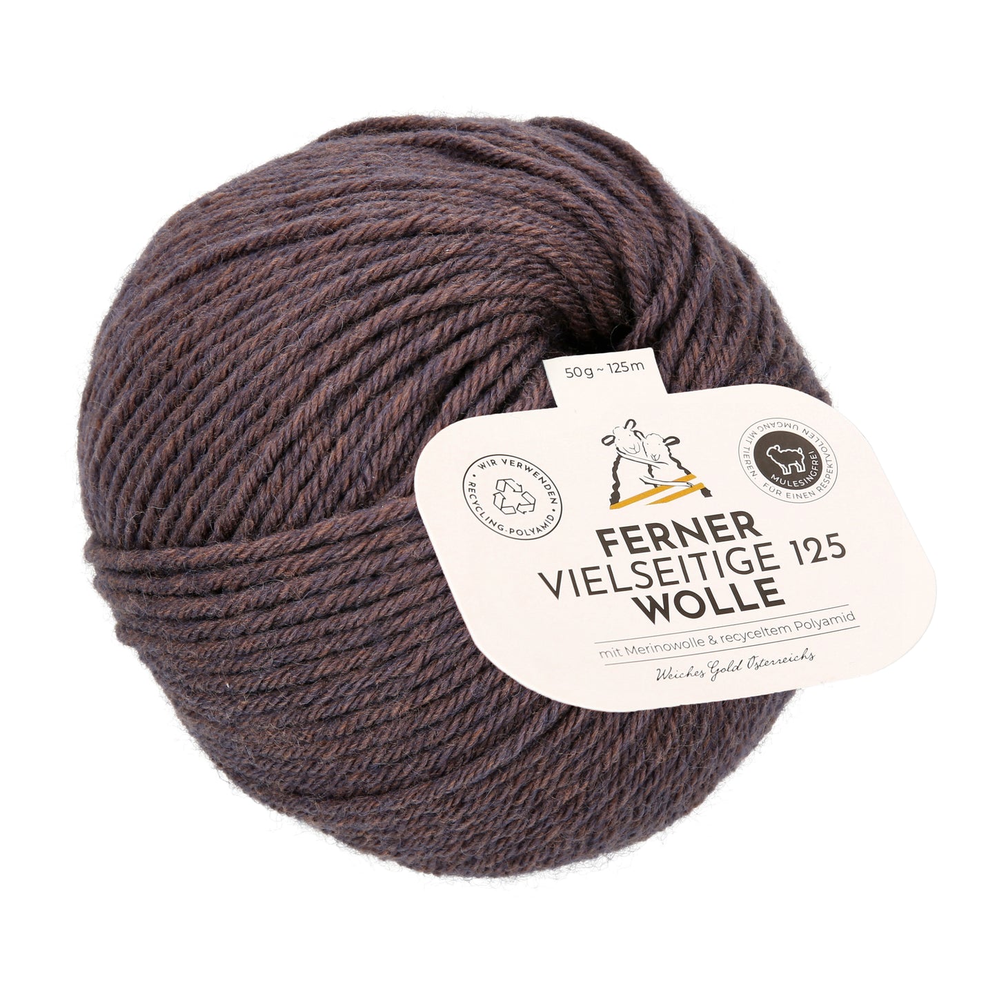 Ferner Wolle Lungauer Vielseitige 125 75 % Merino, 25 % Polyamid Socken und Pulloverwolle 50 g