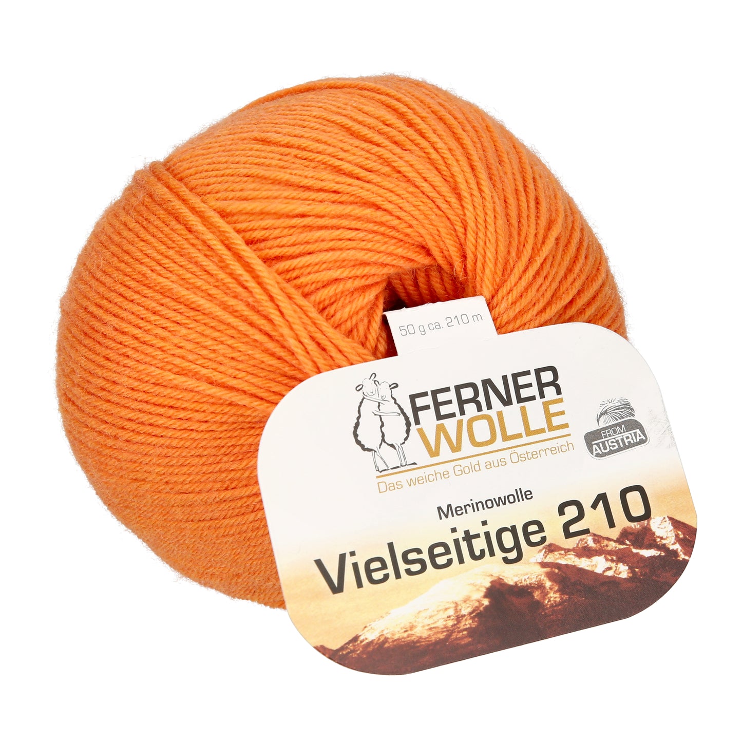 Ferner Wolle Lungauer Vielseitige 210 75 % Merino, 25 % Polyamid Socken und Pulloverwolle 50 g