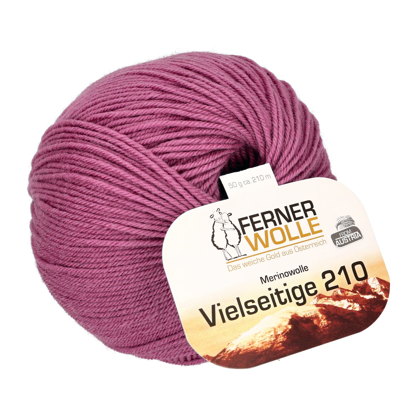 Ferner Wolle Lungauer Vielseitige 210 75 % Merino, 25 % Polyamid Socken und Pulloverwolle 50 g