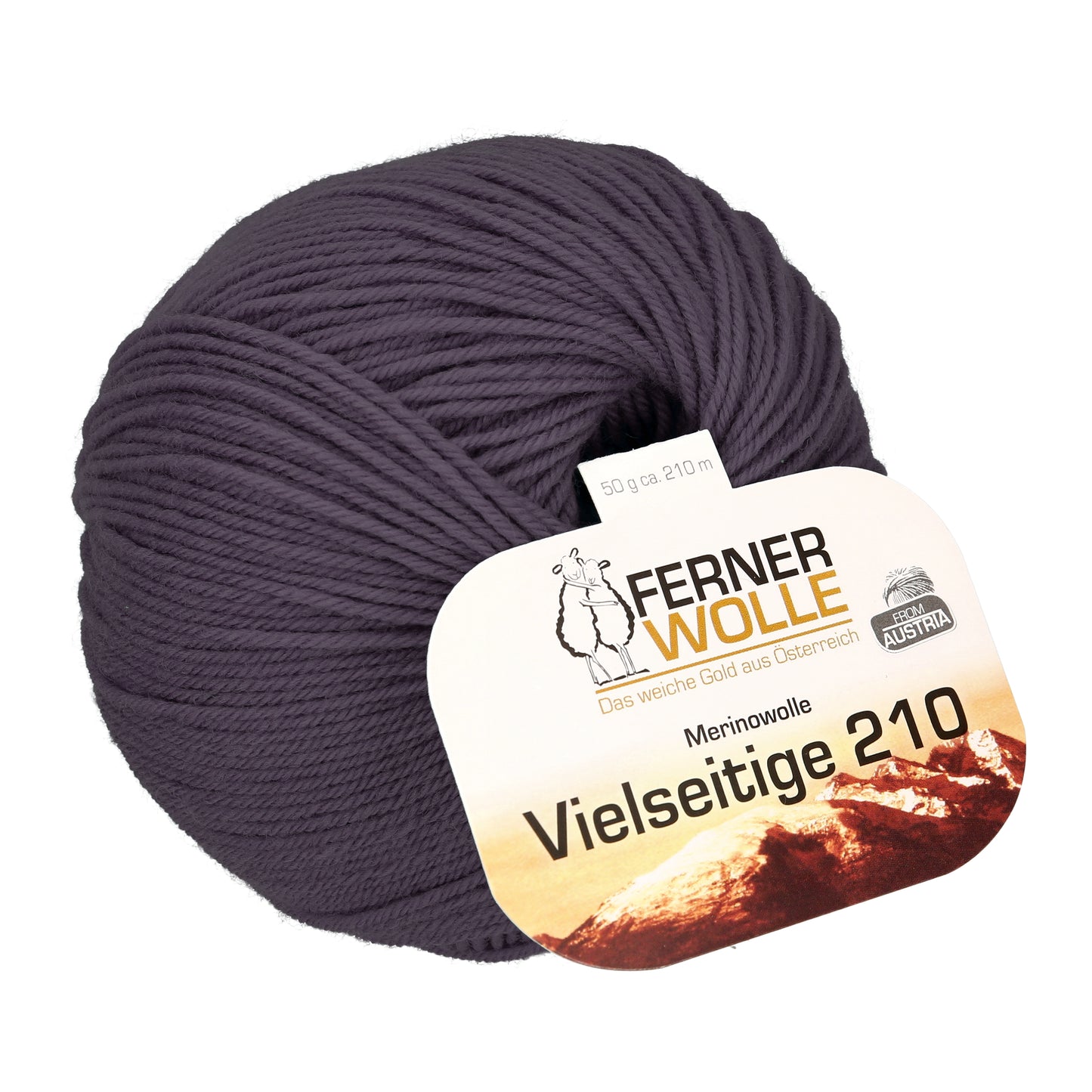 Ferner Wolle Lungauer Vielseitige 210 75 % Merino, 25 % Polyamid Socken und Pulloverwolle 50 g