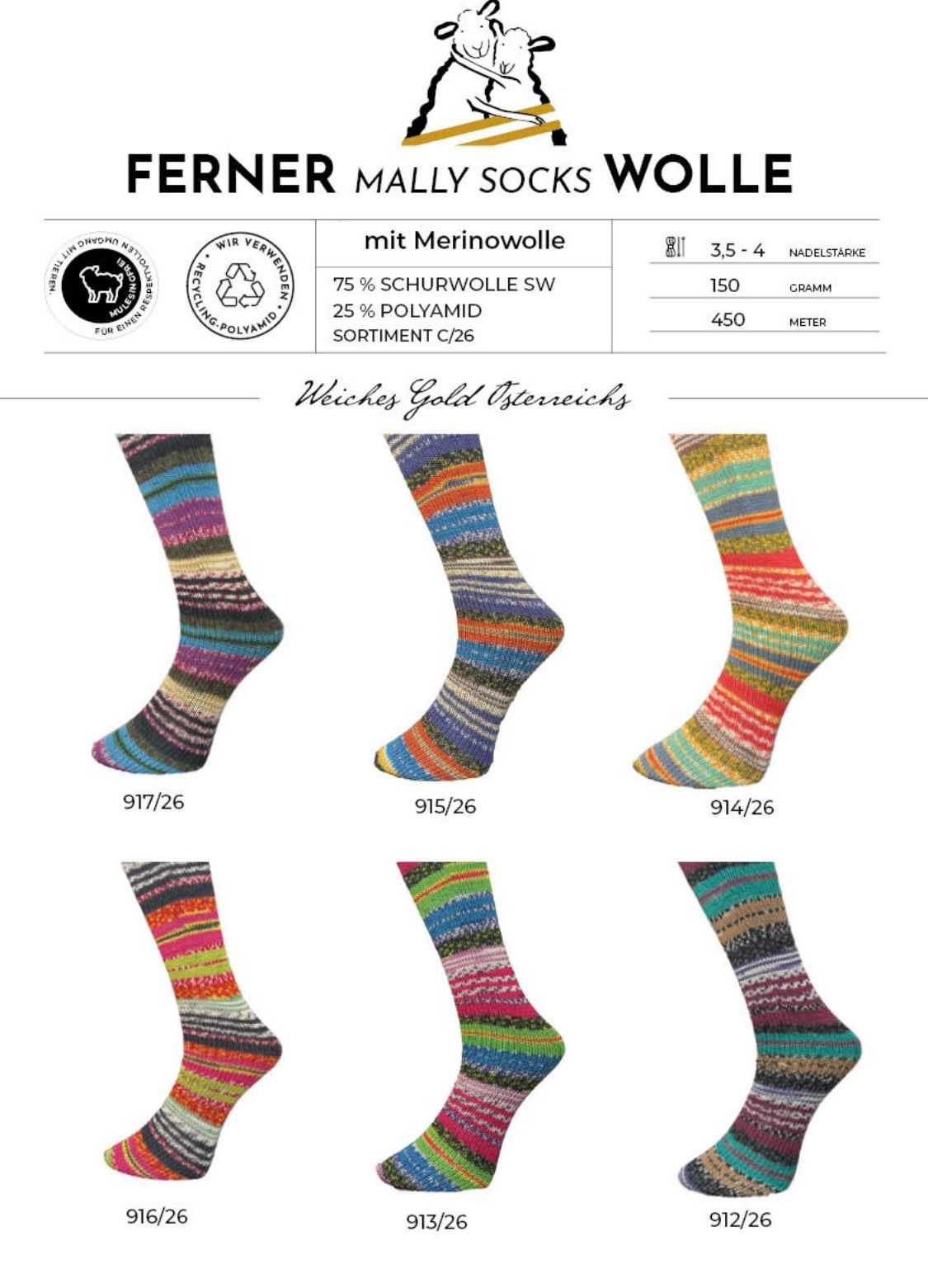 Ferner Wolle Mally Socks C/26