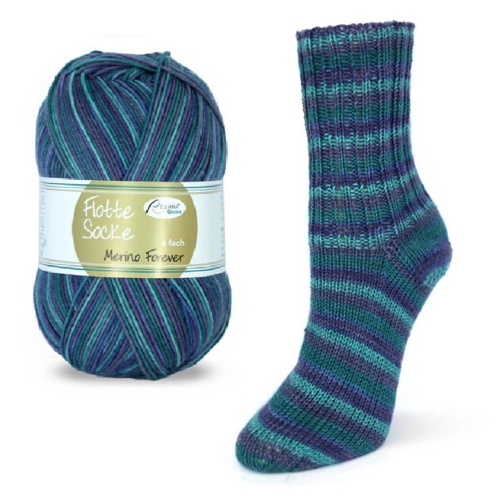 Rellana Flotte Socke Merino-Forever 4f. 100 g Sockenwolle