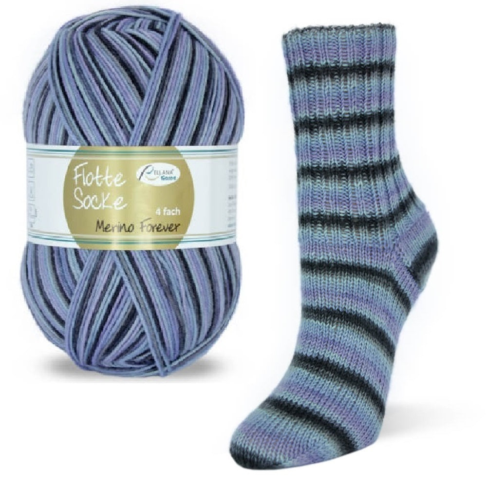 Rellana Flotte Socke Merino-Forever 4f. 100 g Sockenwolle