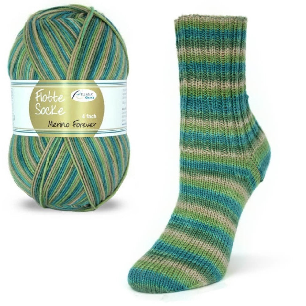 Rellana Flotte Socke Merino-Forever 4f. 100 g Sockenwolle