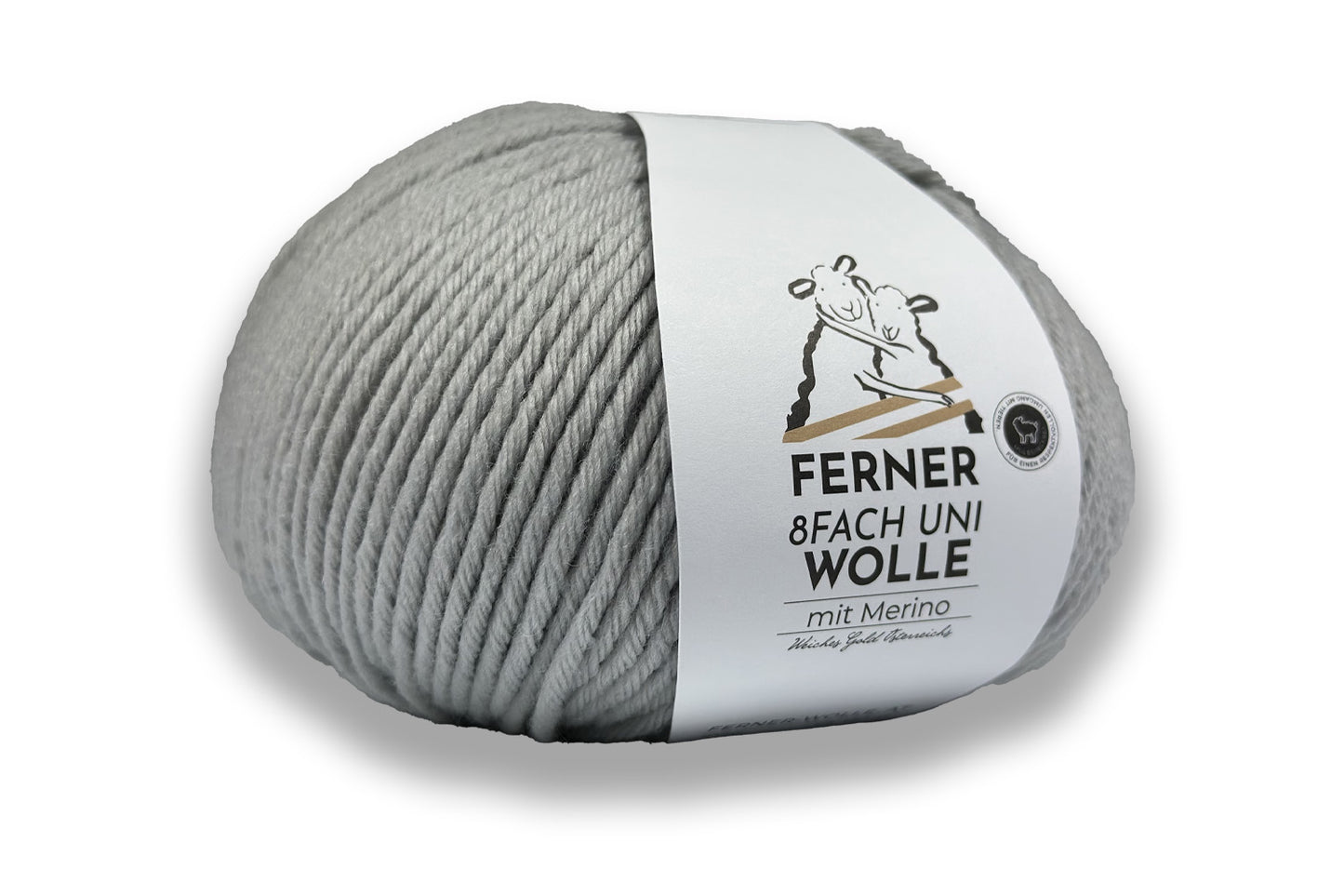 Ferner Wolle Sockenwolle 8-fädig Uni Merino