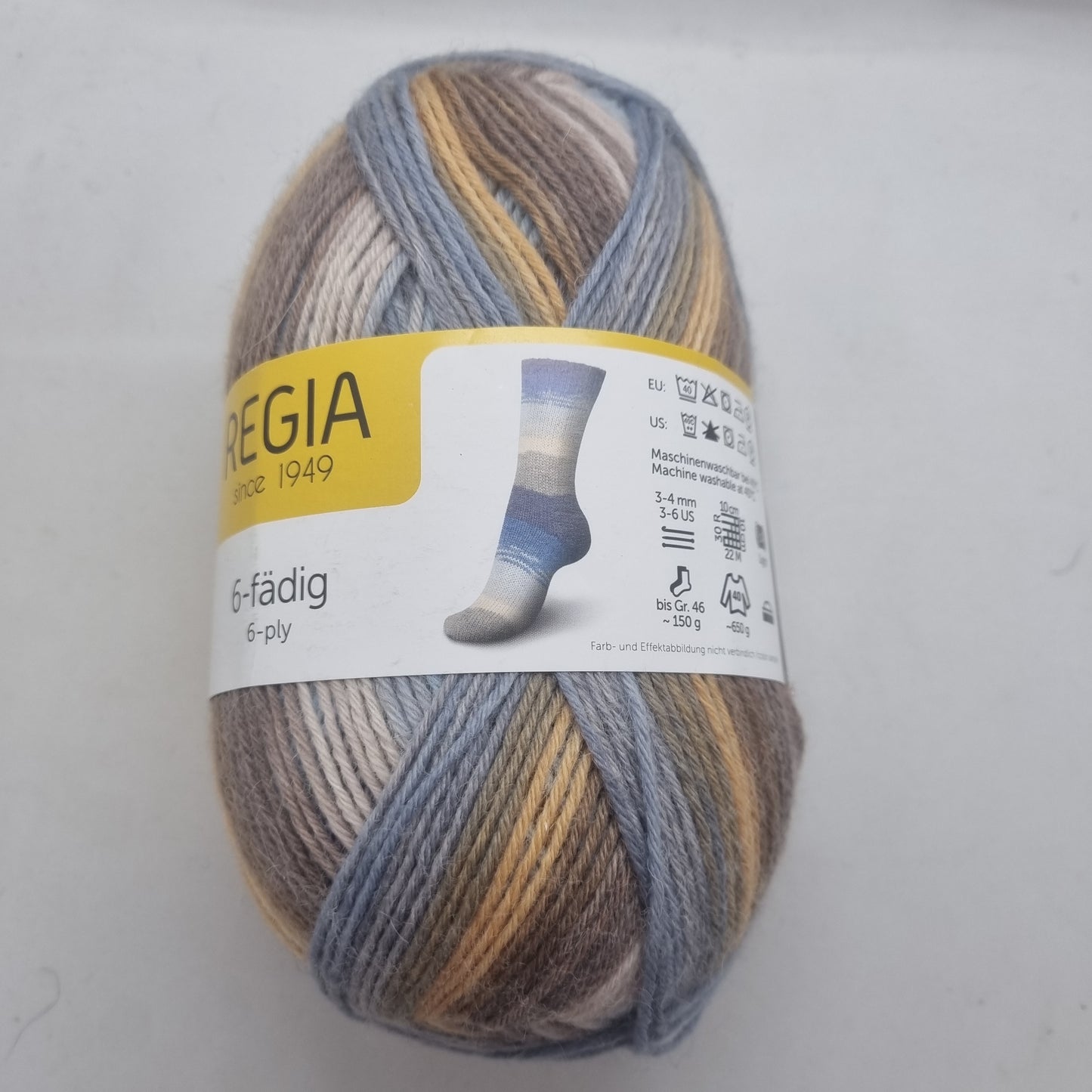 Regia 6fädige Sockenwolle Color