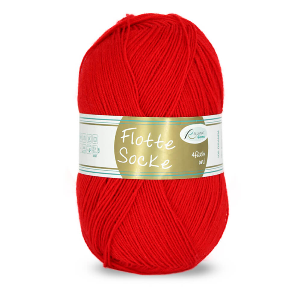 Rellana Flotte Socke Uni 4f. 100 g Sockenwolle