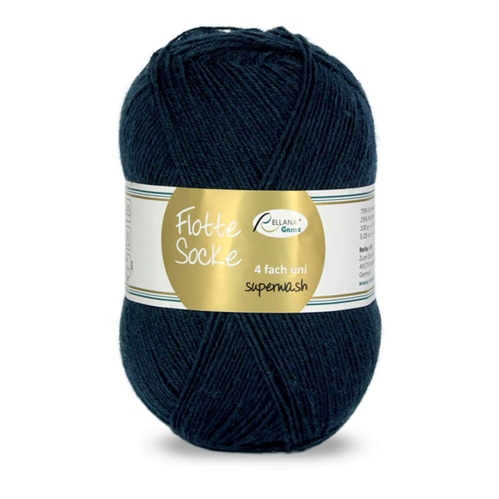 Rellana Flotte Socke Uni 4f. 100 g Sockenwolle