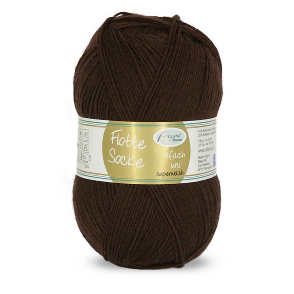 Rellana Flotte Socke Uni 4f. 100 g Sockenwolle