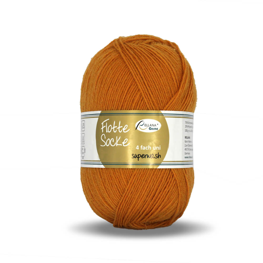 Rellana Flotte Socke Uni 4f. 100 g Sockenwolle