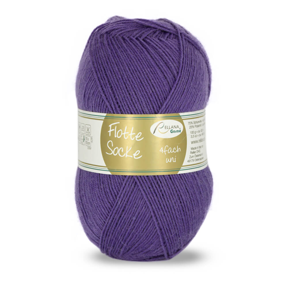 Rellana Flotte Socke Uni 4f. 100 g Sockenwolle