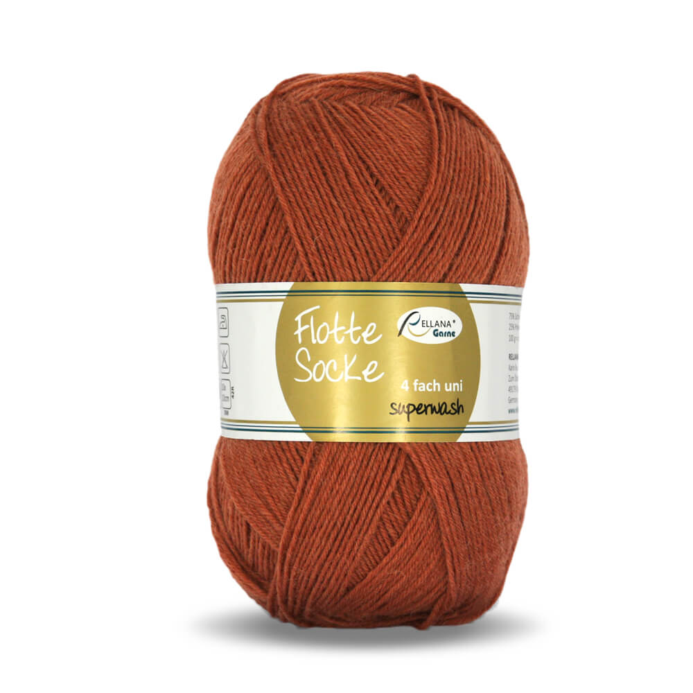 Rellana Flotte Socke Uni 4f. 100 g Sockenwolle