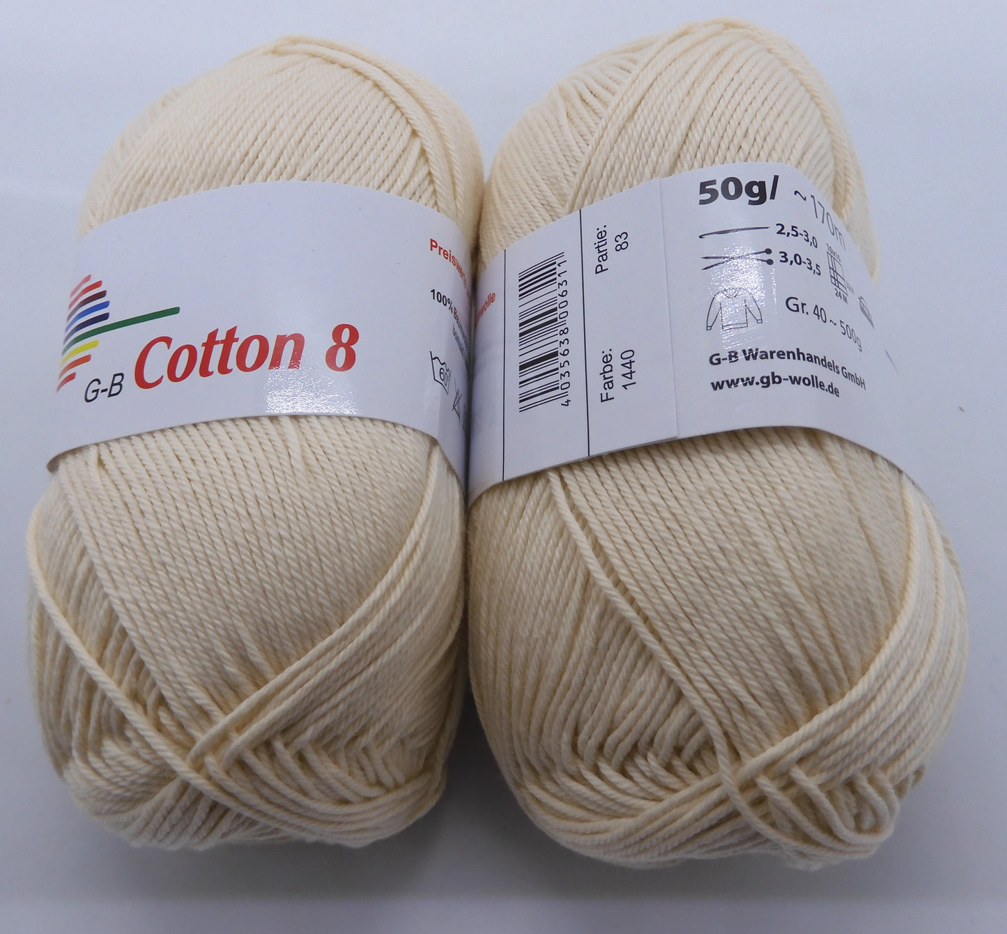 G-B Baumwolle Cotton 8 170 m/50 g