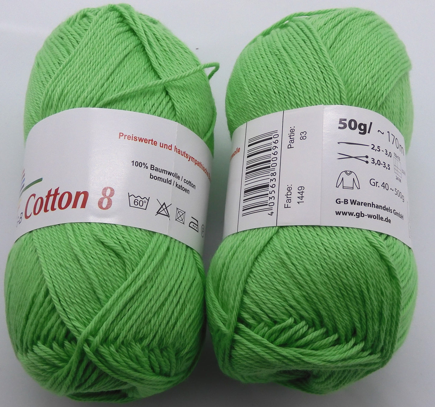 G-B Baumwolle Cotton 8 170 m/50 g