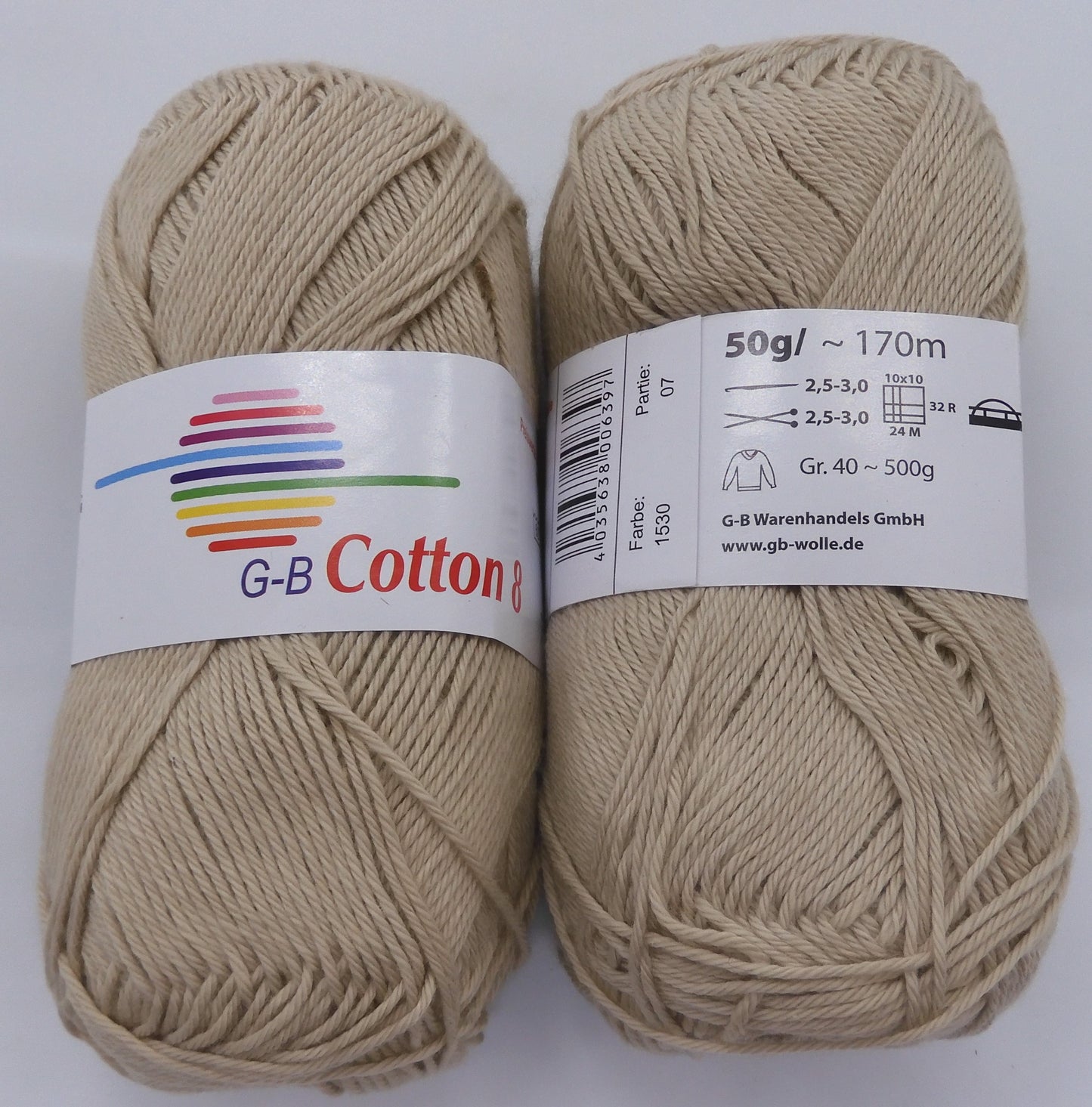 G-B Baumwolle Cotton 8 170 m/50 g