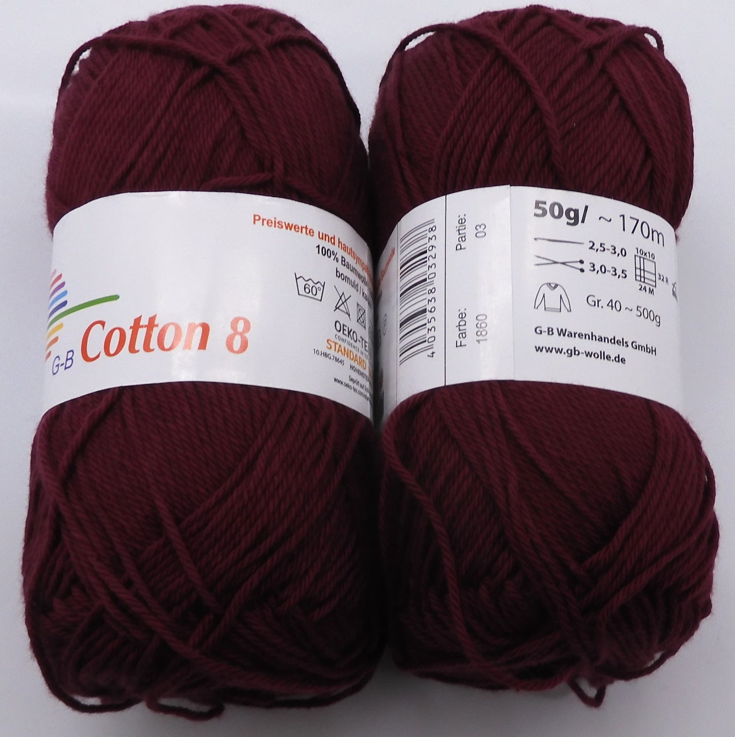 G-B Baumwolle Cotton 8 170 m/50 g