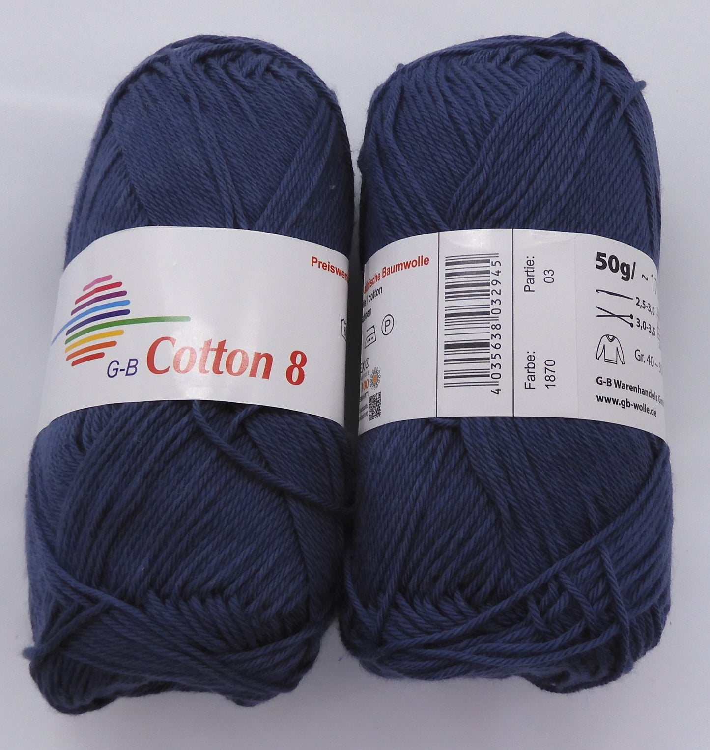 G-B Baumwolle Cotton 8 170 m/50 g