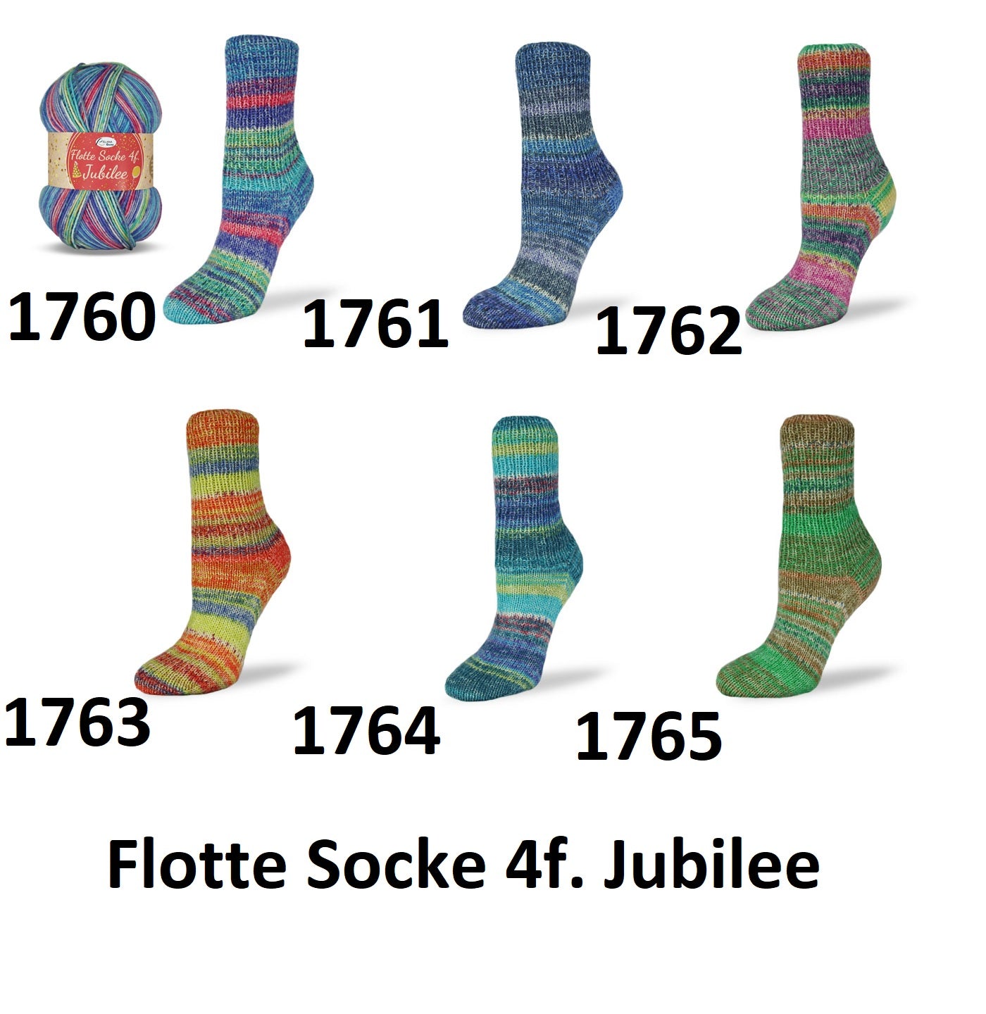 Flotte Socke Jubilee 4f. 100 g Sockenwolle